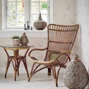 Ghế lười mây thư giãn lưng ngả Armchair, decor phòng ngủ, phòng khách