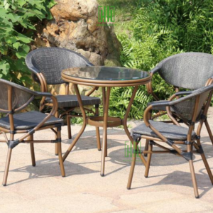 Ghế sân vườn không tay nhập khẩu cao cấp dùng cho sân vườn phòng khách phòng ăn bảo hành 3 năm