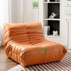 Ghế Sofa Thư Giãn, Ghế Lười Bọc Da Microfiber Cao Cấp, Decor Phòng Khách Hiện Đại Sang Trọng
