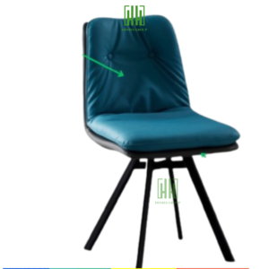 Ghế ăn Phòng Khách Chất Liệu Bằng Sắt Phủ Sơn Tĩnh Điện Đệm Ghế Bằng Da PU Cao Cấp