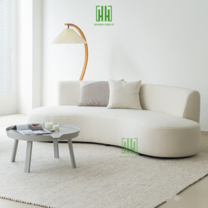 Sofa cong hình hạt đậu
