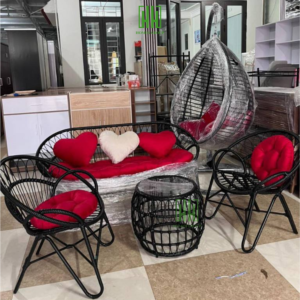 combo bàn ghế xích đu