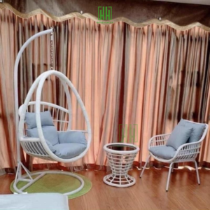 Xích đu ban công mây nhựa