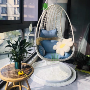 Xích đu mây nhựa giọt mưa