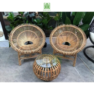 Bộ bàn ghế mây tự nhiên