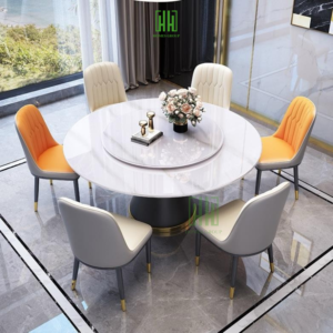 Bộ bàn ăn xoay tròn