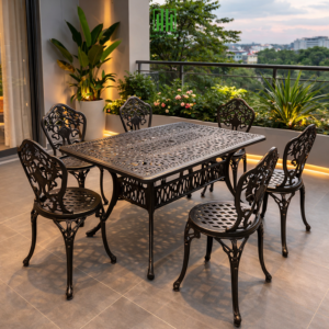 Bộ bàn ghế nhôm đúc