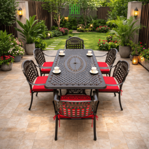 Bàn ghế nhôm đúc