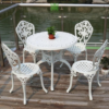 Bộ bàn ghế nhôm đúc ngoài trời