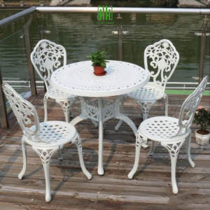 Bộ bàn ghế nhôm đúc ngoài trời