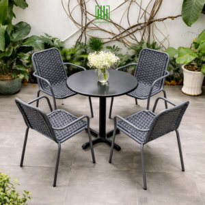 Bộ bàn ghế cafe ngoài trời